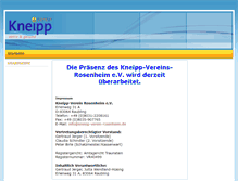Tablet Screenshot of kneipp-verein-rosenheim.de